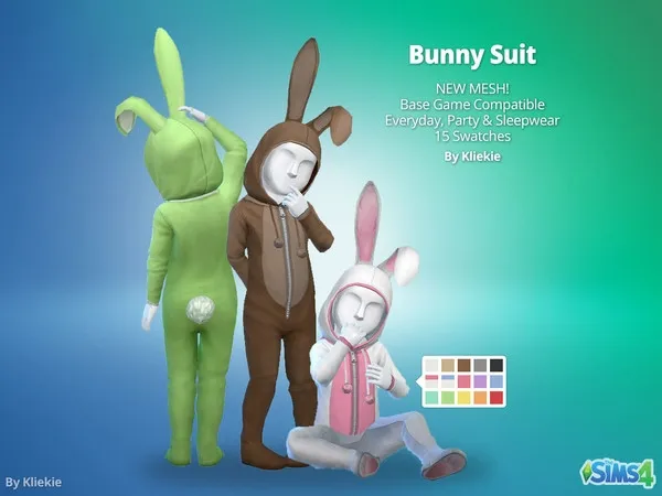 Alpha Bunny Suit - The Sims 4 Custom Content