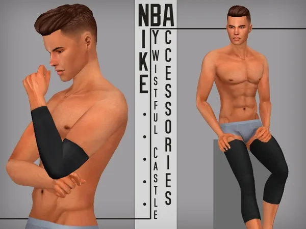 Alpha Nike NBA male accessories - The Sims 4 Custom Content