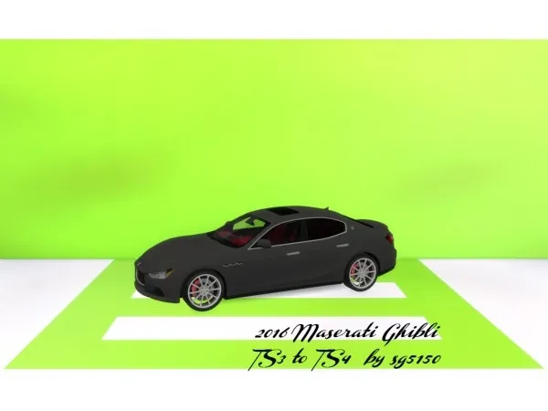Alpha sg5150 2016 Maserati Ghibli - The Sims 4 Custom Content