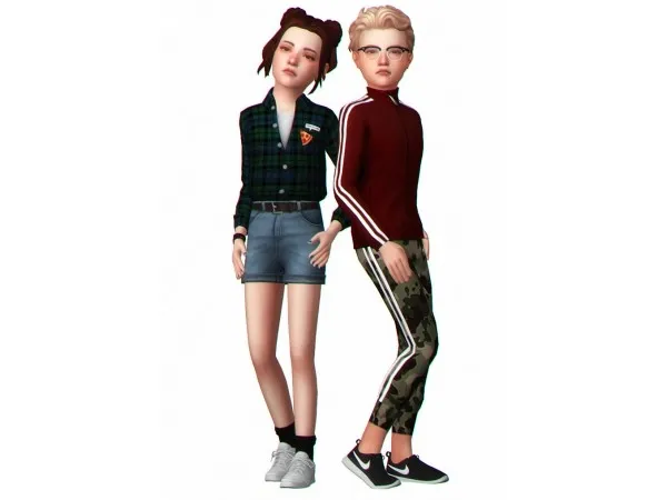 Alpha CHILD HAZEL ROCKY by clumsyalienn - The Sims 4 Custom Content