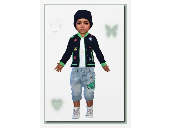 Alpha Designer Outfit for Toddler Girls Boys boutique by sims4 - The Sims 4 Custom Content