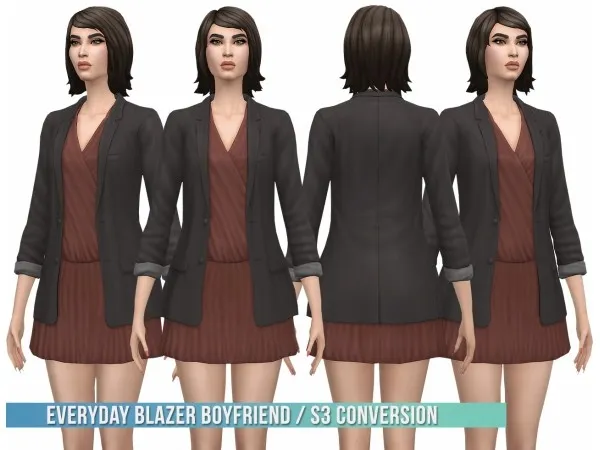 Maxis Match Everyday Blazer Boyfriend S3 Conversion by bustedpixels - The Sims 4 Custom Content