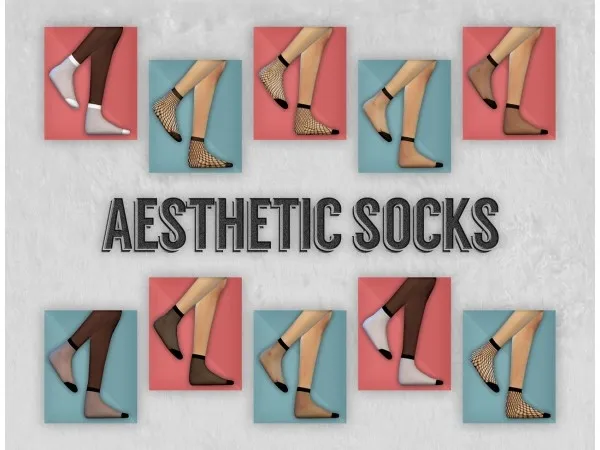 Maxis Match Some cute aesthetic weheartit y socks by makesims - The Sims 4 Custom Content