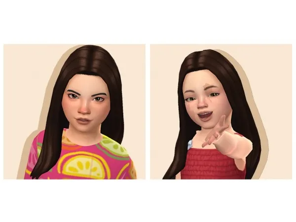 Maxis Match aharris00britney Lily Hair For Toddlers Kids by notdaniella - The Sims 4 Custom Content