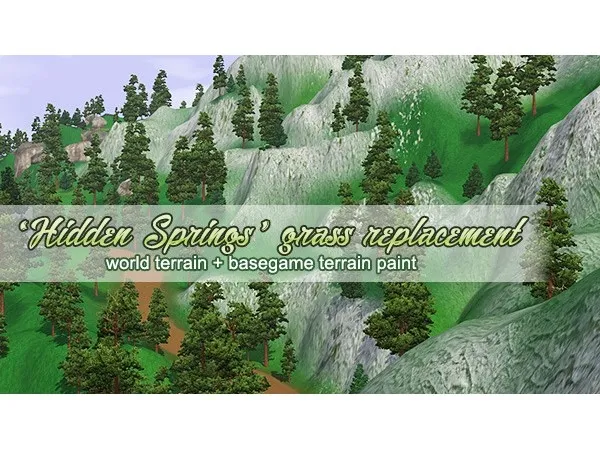 Hidden Springs Grass replacement by sweetdevil - The Sims 3 Custom Content