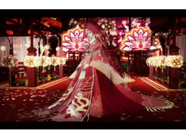 Chinese style wedding clothes by zouyousims