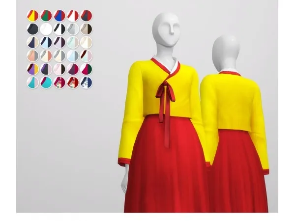Maxis Match Trendy Hanbok II by rusty - The Sims 4 Custom Content