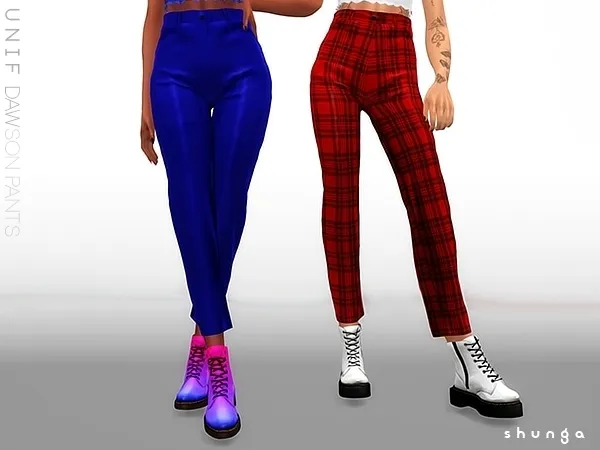 Alpha SHUNGA UNIF Dawson Pants - The Sims 4 Custom Content