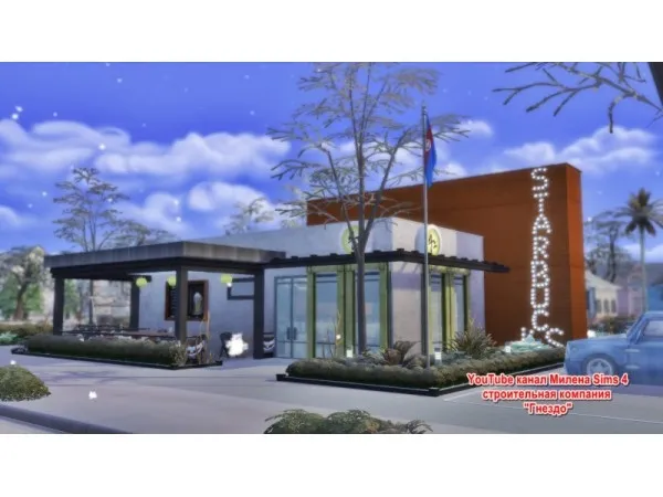 Alpha Starbucks Cafe by mulena No CC - The Sims 4 Custom Content