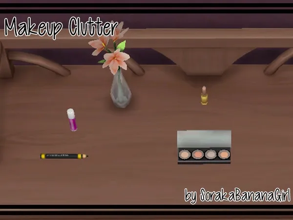 Alpha Makeup Clutter - The Sims 4 Custom Content