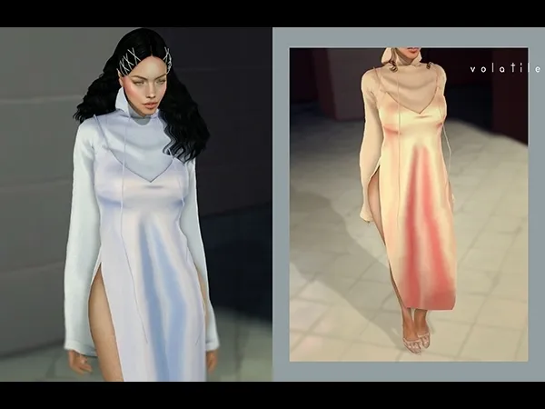 Alpha Emina Dress (Fenty X Puma) - The Sims 4 Custom Content