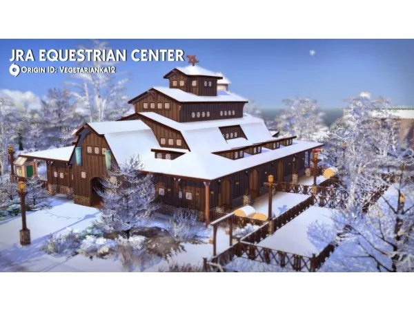 Maxis Match JRA EQUESTRIAN CENTER I REBUILDING SIMS 3 by vegan93 - The Sims 4 Custom Content