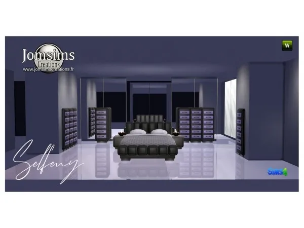 Alpha Selfeny bedroom by jomsims - The Sims 4 Custom Content