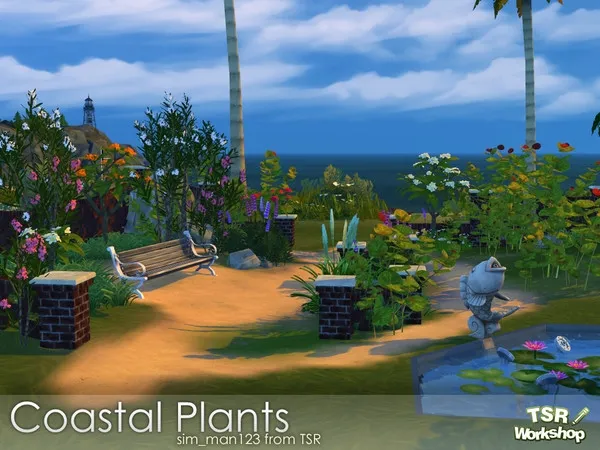 Alpha Coastal Beach Plants - The Sims 4 Custom Content