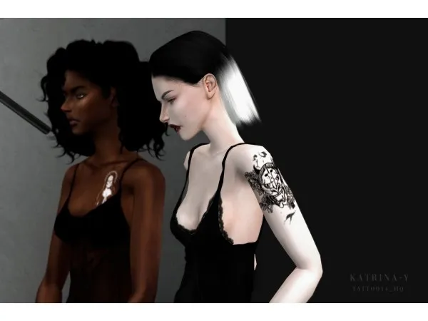Mix [KAT]TATTOO14_HQ y by katrina - The Sims 4 Custom Content