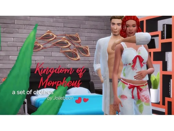 Maxis Match St Valentines Day Gift a set of clothes Kingdom of Morpheus by joliebean - The Sims 4 Custom Content
