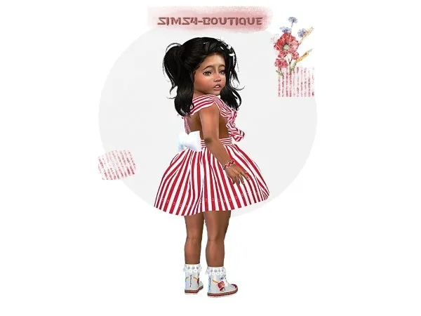 Alpha Designer Set for Toddler Girls boutique by simsfinds - The Sims 4 Custom Content