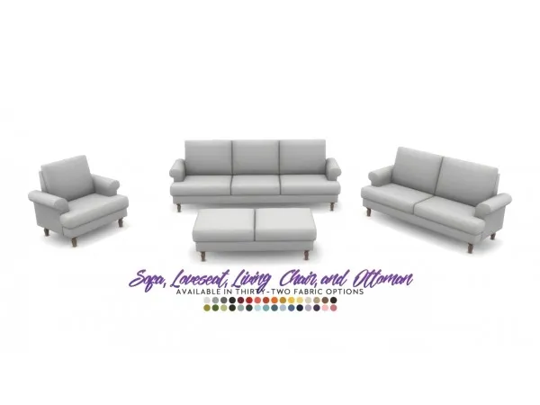 Maxis Match Iris Seating Country style Comfort Set ic by peacemaker - The Sims 4 Custom Content