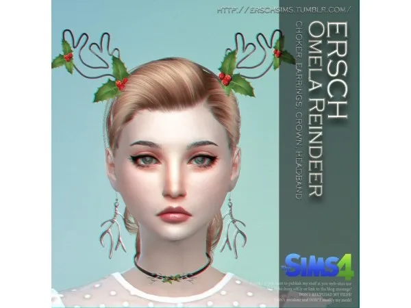 Alpha ERSCH OMELA REINDEER SET - The Sims 4 Custom Content