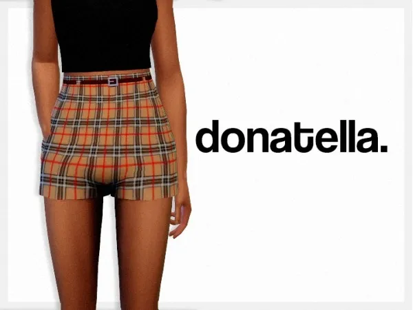 Maxis Match moontrait donatella shorts - The Sims 4 Custom Content