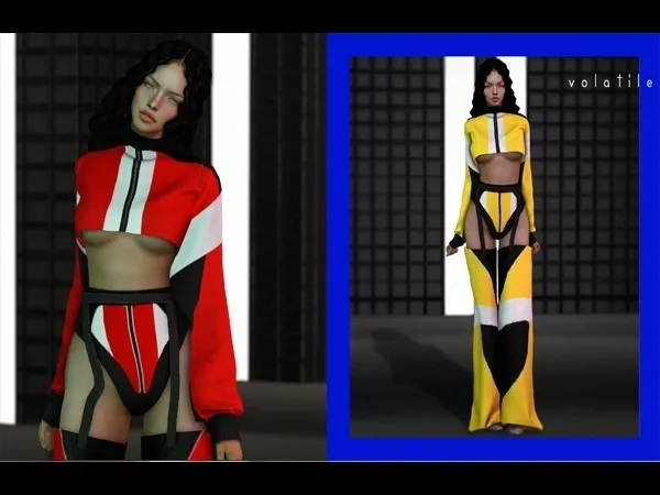Alpha Iman Set (Top) - The Sims 4 Custom Content