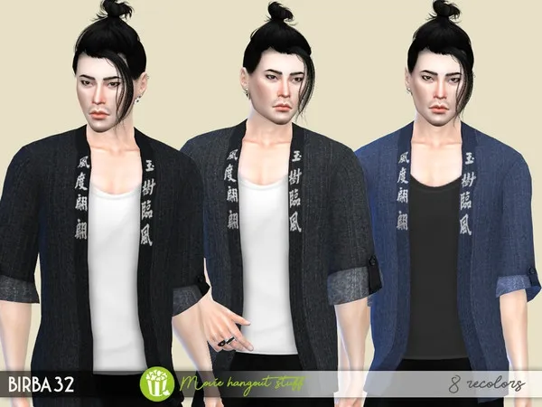 Alpha Kimono Jacket Set2 - The Sims 4 Custom Content