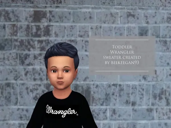 Alpha Toddler wrangler sweater Cats and Dogs needed - The Sims 4 Custom Content