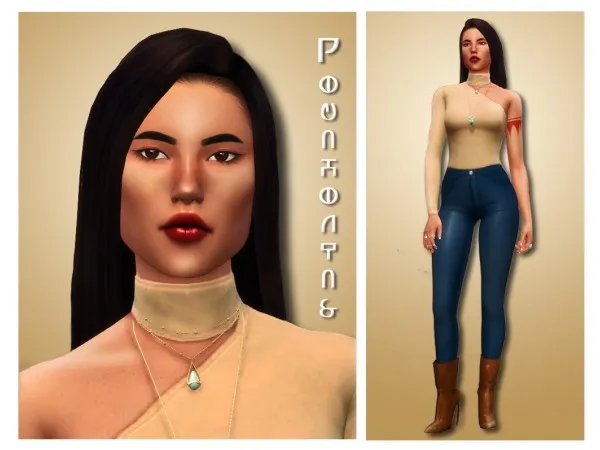 Maxis Match raufinarius Sim download Pocahontas - The Sims 4 Custom Content
