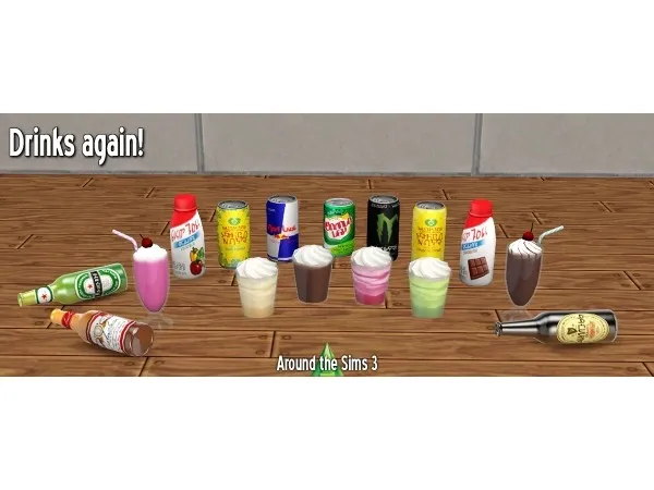 Around More drinks - The Sims 3 Custom Content