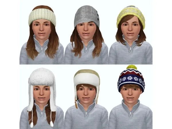 SEASONS HATS FOR CHILDREN AND TODDLERS by danjaley - The Sims 3 Custom Content