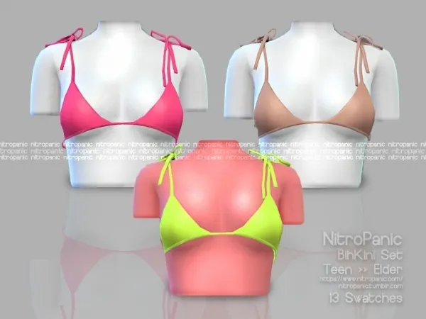 Maxis Match BihKini Top - The Sims 4 Custom Content