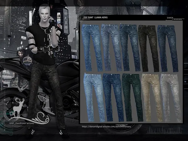 Alpha DSF PANT LLAMA AERIS - The Sims 4 Custom Content