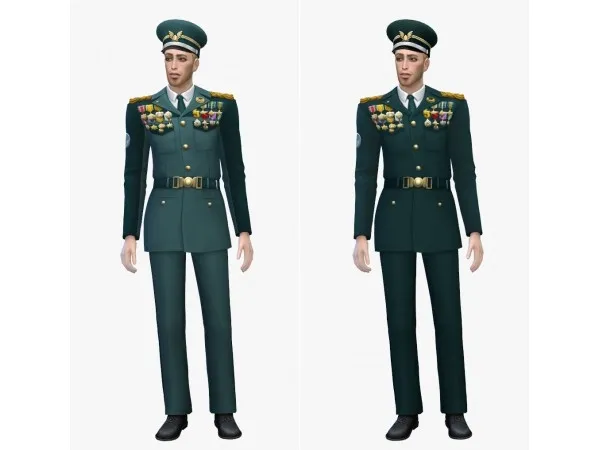 Maxis Match Strangerville Military Uniform recolor by effiethejay - The Sims 4 Custom Content