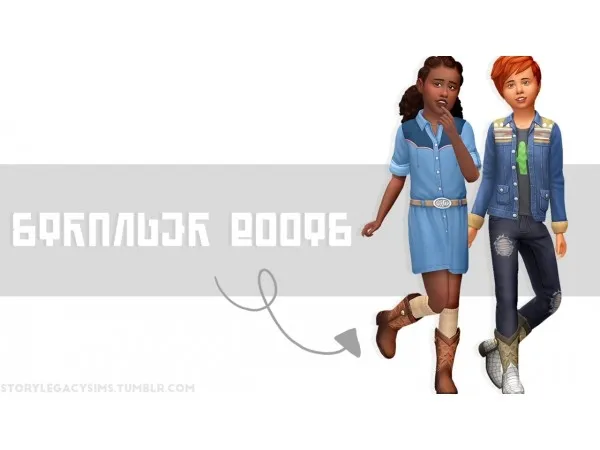 Maxis Match storylegacysims STRANGER BOOTS - The Sims 4 Custom Content
