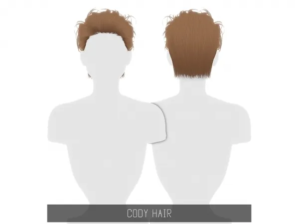 Alpha CODY HAIR by simsfinds - The Sims 4 Custom Content