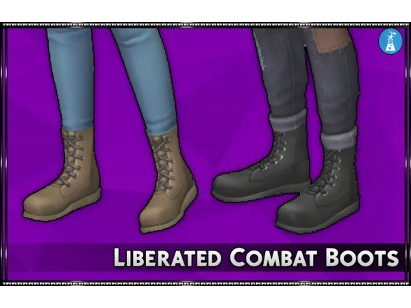 Maxis Match Liberated Combat Boots by srslysims - The Sims 4 Custom Content