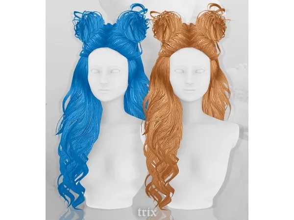 Alpha TRIX End Game Hair - The Sims 4 Custom Content