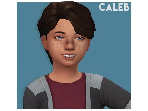 Maxis Match notdaniella zebrazest Caleb Sean and Dean hairs for Kids - The Sims 4 Custom Content