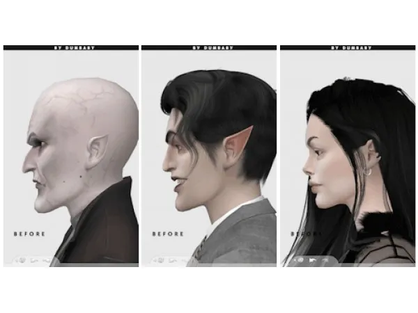 Mix dumbabysims Chin Slider for a perfect face in profile - The Sims 4 Custom Content