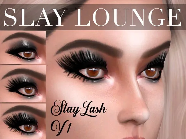 Alpha Luxury Eyeliner Slaylash lashes V1 - The Sims 4 Custom Content