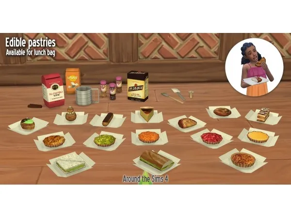 Maxis Match Around And now edible patries - The Sims 4 Custom Content