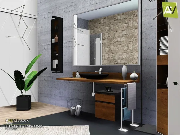 Hemphill Bathroom - The Sims 3 Custom Content