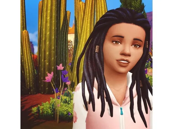 Maxis Match heraionofsimos Strangerville dreads converted for children - The Sims 4 Custom Content