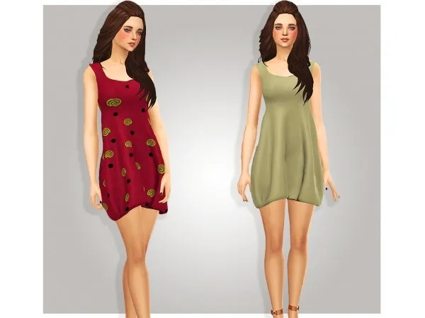 Alpha Tuscany dress 6 by serena - The Sims 4 Custom Content