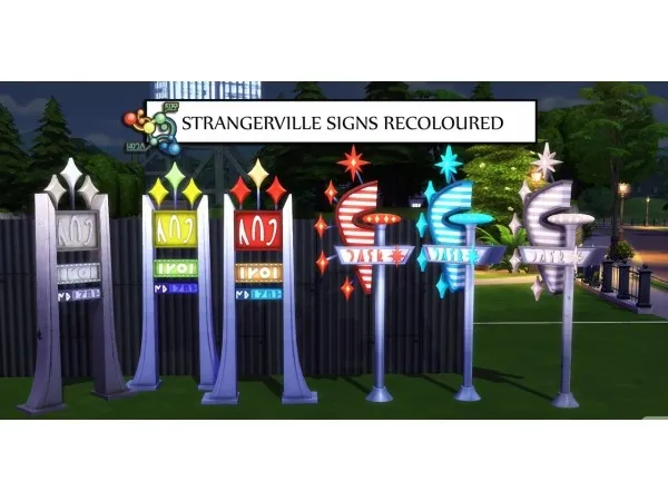 Maxis Match SIGNS GRAFFITI ELECTRICALS AWNING ROCKS LIBERATED spicy scalpel by icy - The Sims 4 Custom Content