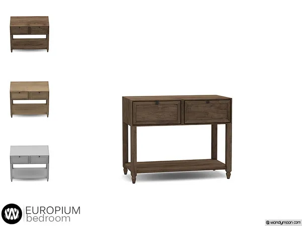 Europium Bedside Table - The Sims 4 Custom Content