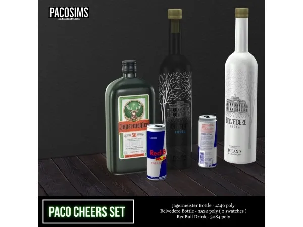 Alpha pacosims PACO CHEERS SET - The Sims 4 Custom Content