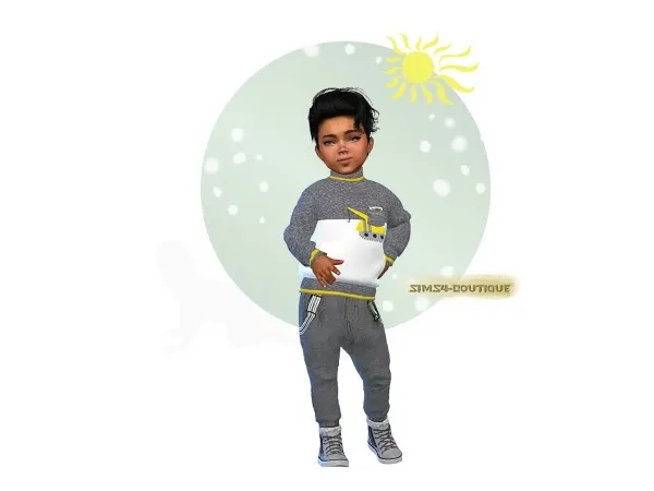 Alpha Designer Set for Toddler Boys boutique by simsfinds - The Sims 4 Custom Content