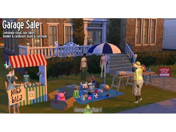 Maxis Match Around Garage sale - The Sims 4 Custom Content