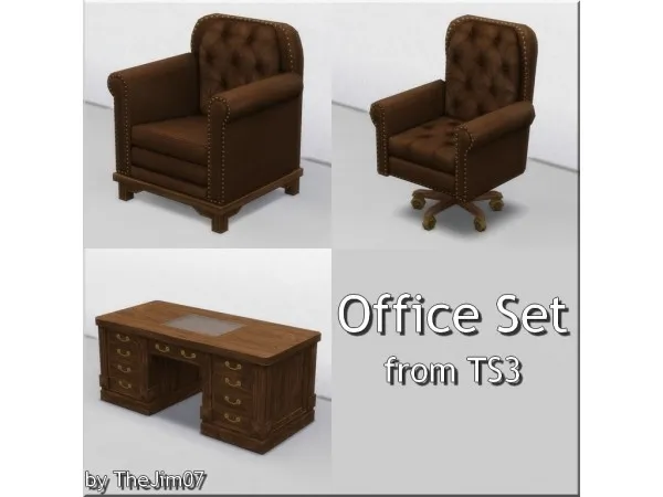 Maxis Match Office Set from by TheJim07 - The Sims 4 Custom Content